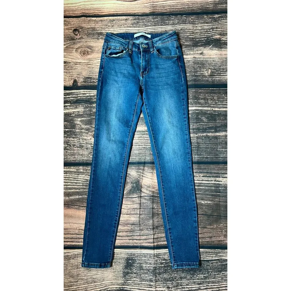 KanCan Women's Skinny‎ Jeans Blue Size 24 Classic 5-Pocket Design